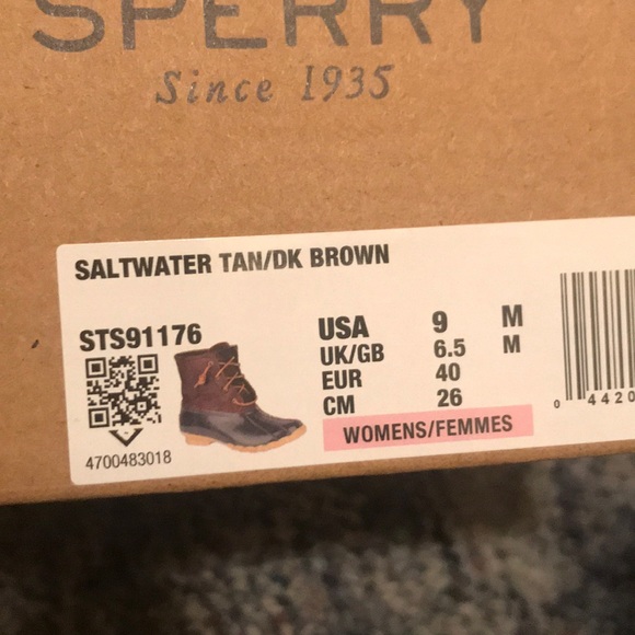 NWT/ Sperry | Saltwater women’s boots winter duck - Picture 16 of 16